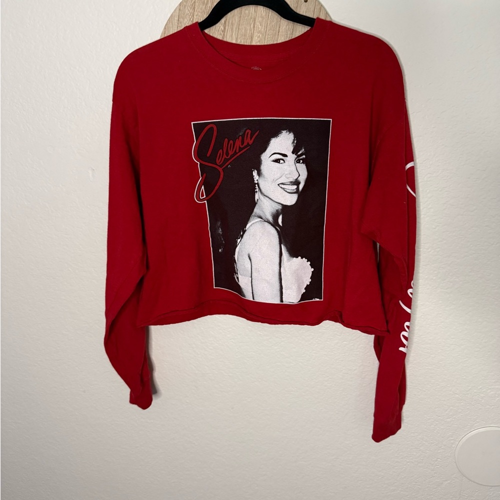 Selena Official Merchandise Cropped Long Sleeve